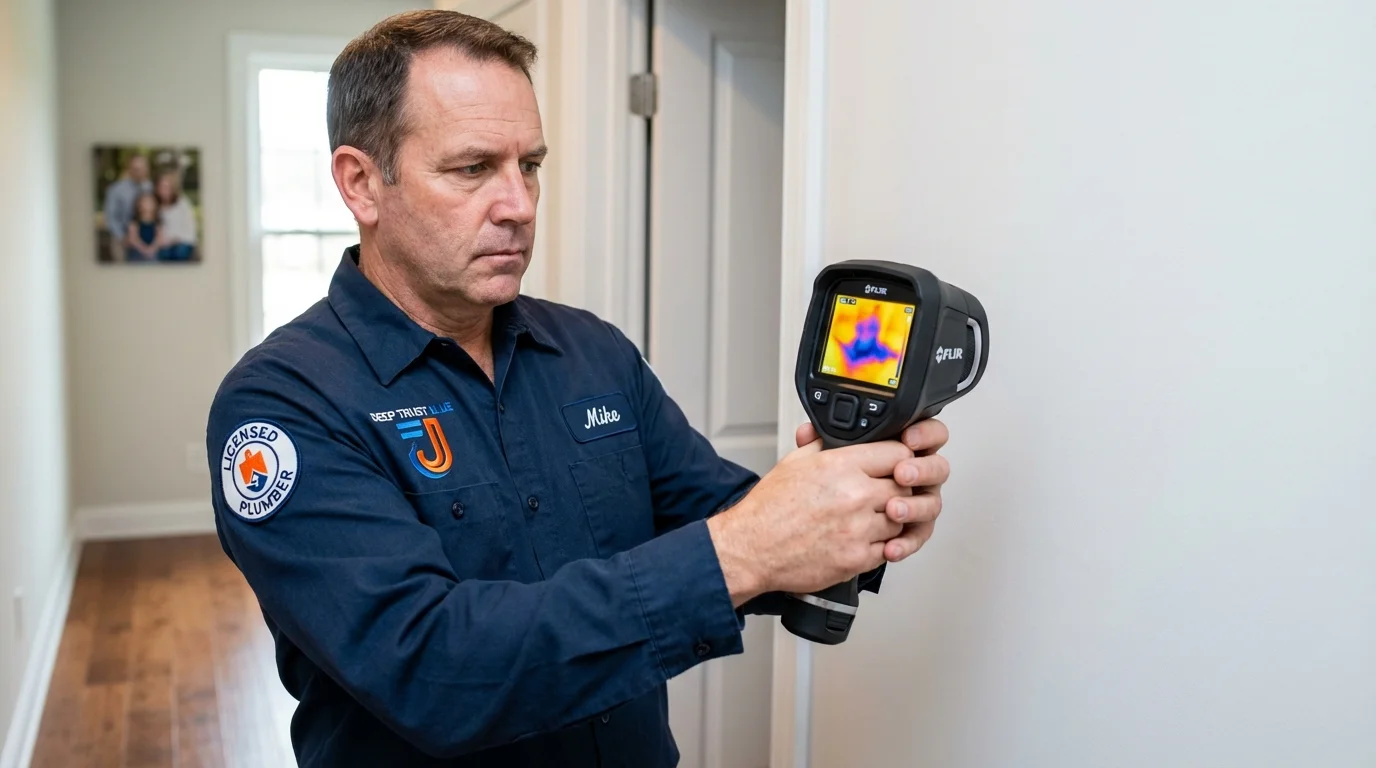 Thermal imaging leak detection by Johns Plumbing LLC in San Andreas